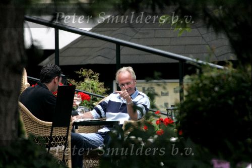 Amsterdam 31 juli 2004
Sven Goran Eriksson having lunch at  the hilton hotel