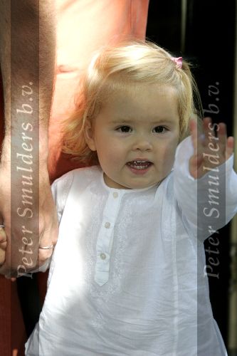 Wassenaar 17 juli 2005
Fotomoment met Maxima Amalia Prins Willem Alexander en Alexia bij hun woning \