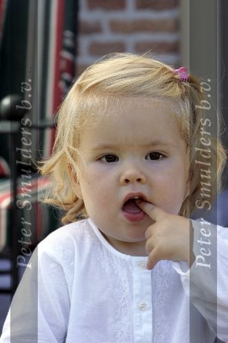 Wassenaar 17 juli 2005
Fotomoment met Maxima Amalia Prins Willem Alexander en Alexia bij hun woning \