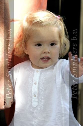 Wassenaar 17 juli 2005
Fotomoment met Maxima Amalia Prins Willem Alexander en Alexia bij hun woning \