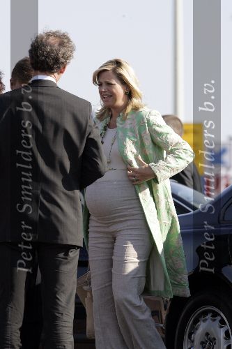 Scheveningen 9 juni 2005
Maxima  zwanger en Prins Willem Alexander bij strandtent Wij.
Feestje van Wapem. paul Rosemuller
Peter Smulders bv