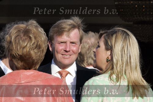 Scheveningen 9 juni 2005
Maxima en Prins Willem Alexander bij strandtent Wij.
Feestje van Wapem.
Peter Smulders bv