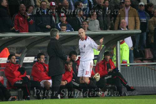 Eindhoven, 1 November 2005
PSV-AC Milaan, 4de wedstrijd  in de championsleague 
Eindstand 1-0
Jaap Stam is woedend dat hij een rode kaart heeft gekregen
© Foto Bart Bel