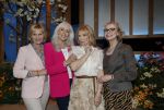 Hilversum 15 mei 2026
Marga Bult Rita v Rooij Margot v d Ven en Gemma v Eck van damesgroep Babe bij omroep Max op het mediapark .