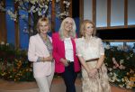 Hilversum 15 mei 2026
Marga Bult Rita v Rooij Margot v d Ven en Gemma v Eck van damesgroep Babe bij omroep Max op het mediapark .