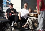 Amsterdam 29 mei 2026
Boris Dittrich en Jehoshua Rozenman op terras bij de coffee company 