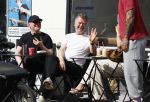 Amsterdam 29 mei 2026
Boris Dittrich en Jehoshua Rozenman op terras bij de coffee company 