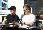 Amsterdam 29 mei 2026
Boris Dittrich en Jehoshua Rozenman op terras bij de coffee company 
