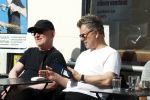 Amsterdam 29 mei 2026
Boris Dittrich en Jehoshua Rozenman op terras bij de coffee company 