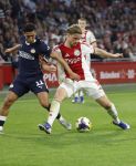 Amsterdam, 2 Mei 2026
Kompetitiewedstrijd AJAX-PSV, eindstand 2-2
Couhaib Drouech en Kasper Dolberg