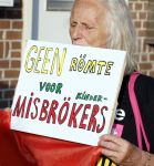 Amsterdam 21 juni 2026
Show Thijs Romer bij de Schram studios . De Dolle Minas komen protesteren tegen de show. demonstranten 