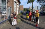 Amsterdam 21 juni 2026
Show Thijs Romer bij de Schram studios . De Dolle Minas komen protesteren tegen de show. demonstranten 