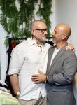 Hilversum 22 mai 2026
Domenik Romano en Ferenc Damen  van het programa MAFS in hun kleing winkel 