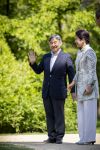 AMSTELVEEN  19 Juni 2026Keizer Nahurito, keizerin Masako van Japan tijdens een boomplant ceremonie in het Japanse Bloesempark tijdens de derde dag van het Japanse staatsbezoek aan Nederland.