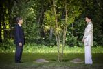 AMSTELVEEN  19 Juni 2026Keizer Nahurito, keizerin Masako van Japan tijdens een boomplant ceremonie in het Japanse Bloesempark tijdens de derde dag van het Japanse staatsbezoek aan Nederland.