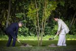 AMSTELVEEN  19 Juni 2026Keizer Nahurito, keizerin Masako van Japan tijdens een boomplant ceremonie in het Japanse Bloesempark tijdens de derde dag van het Japanse staatsbezoek aan Nederland.