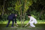 AMSTELVEEN  19 Juni 2026Keizer Nahurito, keizerin Masako van Japan tijdens een boomplant ceremonie in het Japanse Bloesempark tijdens de derde dag van het Japanse staatsbezoek aan Nederland.