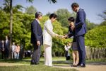 AMSTELVEEN  19 Juni 2026Keizer Nahurito, keizerin Masako van Japan tijdens een boomplant ceremonie in het Japanse Bloesempark tijdens de derde dag van het Japanse staatsbezoek aan Nederland.