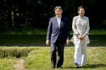AMSTELVEEN  19 Juni 2026Keizer Nahurito, keizerin Masako van Japan tijdens een boomplant ceremonie in het Japanse Bloesempark tijdens de derde dag van het Japanse staatsbezoek aan Nederland.