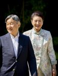 AMSTELVEEN  19 Juni 2026Keizer Nahurito, keizerin Masako van Japan tijdens een boomplant ceremonie in het Japanse Bloesempark tijdens de derde dag van het Japanse staatsbezoek aan Nederland.