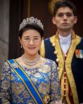 Amsterdam, 17 Juni 2026 Keizer Naruhito, keizerin Masako van Japan, Koning Willem Alexander Koningin Maxima Prinses Amalia en Prinses Ariane tijdens het staatsbanket in het Koninklijk Paleis Amsterdam. 

Naruhito brengt een driedaags staatsbezoek aan Nederland.

