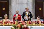 Amsterdam, 17 Juni 2026 Keizer Naruhito, keizerin Masako van Japan, Koning Willem Alexander Koningin Maxima Prinses Amalia en Prinses Ariane tijdens het staatsbanket in het Koninklijk Paleis Amsterdam. 

Naruhito brengt een driedaags staatsbezoek aan Nederland.

