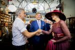 ROERMOND 19 mei 2026 Koning Willem Alexander en Koningin Maxima brengen een streekbezoek aan de gemeenten Maasgouw, Echt-Susteren, Roerdalen en Roermond. Tijdens het streekbezoek bezoekt het paar de schutterij in Wessem, Abdij Lilbosch in Echt, het smalste stukje Nederland in Illikhoven en Roermond, 19 Mei 2026. 
