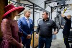 ROERMOND 19 mei 2026 Koning Willem Alexander en Koningin Maxima brengen een streekbezoek aan de gemeenten Maasgouw, Echt-Susteren, Roerdalen en Roermond. Tijdens het streekbezoek bezoekt het paar de schutterij in Wessem, Abdij Lilbosch in Echt, het smalste stukje Nederland in Illikhoven en Roermond, 19 Mei 2026. 