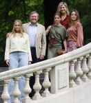 Den Haag 21 mei 2026
Fotouurtje met de koninklijke familie in de Hollandse tuin van Park Clingendael . Aanwezig Koning Willem Alexander Koningin Maxima Prinses Amalia Prinses Alexia en Prinses Ariane . 