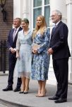 Den Haag 30 juni 2026
Koning Willem Alexander Koningin Maxima en prinses Amalia bij afscheid van Thom de Graaf in raad v State .