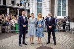 DEN HAAG 30 juni 2026 Koning Willem-Alexander, Koningin Maxima en Prinses Amalia is aanwezig bij de buitengewone vergadering van de Raad van State ter gelegenheid van het afscheid van de heer Thom de Graaf als vice-president.