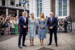 DEN HAAG 30 juni 2026 Koning Willem-Alexander, Koningin Maxima en Prinses Amalia is aanwezig bij de buitengewone vergadering van de Raad van State ter gelegenheid van het afscheid van de heer Thom de Graaf als vice-president.