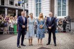 DEN HAAG 30 juni 2026 Koning Willem-Alexander, Koningin Maxima en Prinses Amalia is aanwezig bij de buitengewone vergadering van de Raad van State ter gelegenheid van het afscheid van de heer Thom de Graaf als vice-president.