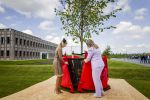 HEERENVEEN 3 juni 2026 - Koningin Maxima opent op  het Werklandschap van de Toekomst van Omrin in Ook het nieuwe circulaire zogenoemde droomkantoor van dit afvalverwerkingsbedrijf staat op het Werklandshap van de Toekomst, een duurzaam ontwikkeld bedrijventerrein dat groen en klimaatbestendig is. PATRICK VAN KATWIJK