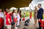 HEERENVEEN 3 juni 2026 - Koningin Maxima opent op  het Werklandschap van de Toekomst van Omrin in Ook het nieuwe circulaire zogenoemde droomkantoor van dit afvalverwerkingsbedrijf staat op het Werklandshap van de Toekomst, een duurzaam ontwikkeld bedrijventerrein dat groen en klimaatbestendig is. PATRICK VAN KATWIJK