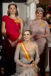 Amsterdam, 17 Juni 2026 Keizer Naruhito, keizerin Masako van Japan, Koning Willem Alexander Koningin Maxima Prinses Amalia en Prinses Ariane tijdens het staatsbanket in het Koninklijk Paleis Amsterdam. 

Naruhito brengt een driedaags staatsbezoek aan Nederland.

