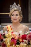 Amsterdam, 17 Juni 2026 Keizer Naruhito, keizerin Masako van Japan, Koning Willem Alexander Koningin Maxima Prinses Amalia en Prinses Ariane tijdens het staatsbanket in het Koninklijk Paleis Amsterdam. 

Naruhito brengt een driedaags staatsbezoek aan Nederland.

