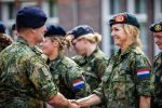 Breda 29 mei 2026
Koningin Maxima krijgt haar baret uitgereikt na afronding van haar training tot reservist, 29 Mei 2026.