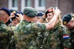 Breda 29 mei 2026
Koningin Maxima krijgt haar baret uitgereikt na afronding van haar training tot reservist, 29 Mei 2026.