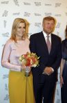 Amsterdam 3 juni 2026
Koning Willem Alexander en Koningin Maxima arriveren bij Carre  voor het Holland festival . Arthur v Dijk ontvangt ze .