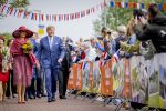 ROERMOND 19 mei 2026 Koning Willem Alexander en Koningin Maxima brengen een streekbezoek aan de gemeenten Maasgouw, Echt-Susteren, Roerdalen en Roermond. Tijdens het streekbezoek bezoekt het paar de schutterij in Wessem, Abdij Lilbosch in Echt, het smalste stukje Nederland in Illikhoven en Roermond, 19 Mei 2026. 