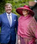 ROERMOND 19 mei 2026 Koning Willem Alexander en Koningin Maxima brengen een streekbezoek aan de gemeenten Maasgouw, Echt-Susteren, Roerdalen en Roermond. Tijdens het streekbezoek bezoekt het paar de schutterij in Wessem, Abdij Lilbosch in Echt, het smalste stukje Nederland in Illikhoven en Roermond, 19 Mei 2026. 