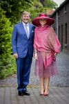 ROERMOND 19 mei 2026 Koning Willem Alexander en Koningin Maxima brengen een streekbezoek aan de gemeenten Maasgouw, Echt-Susteren, Roerdalen en Roermond. Tijdens het streekbezoek bezoekt het paar de schutterij in Wessem, Abdij Lilbosch in Echt, het smalste stukje Nederland in Illikhoven en Roermond, 19 Mei 2026. 