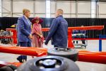 ROERMOND 19 mei 2026 Koning Willem Alexander en Koningin Maxima brengen een streekbezoek aan de gemeenten Maasgouw, Echt-Susteren, Roerdalen en Roermond. Tijdens het streekbezoek bezoekt het paar de schutterij in Wessem, Abdij Lilbosch in Echt, het smalste stukje Nederland in Illikhoven en Roermond, 19 Mei 2026. 