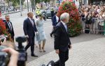 Den Haag 30 juni 2026
Koning Willem Alexander Koningin Maxima en prinses Amalia bij afscheid van Thom de Graaf in raad v State .