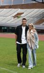Amsterdam 4 juni 2026
Lunch met artiesten en influencers van de Amsterdamse zomer in het Olympisch stadion. Monique Smit kwam met aar man 