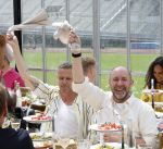 Amsterdam 4 juni 2026
Lunch met artiesten en influencers van de Amsterdamse zomer in het Olympisch stadion. Patrick Martens kwam met goede kennis Ramon Mesman