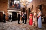 Amsterdam 9 juni 2026
Op uitnodiging van Zijne Majesteit de Koning - Koning Willem Alexander en Koningin Maxima brengt de bondspresident van Duitsland, Frank-Walter Steinmeier, een staatsbezoek aan Nederland. Hij wordt hierbij vergezeld door zijn echtgenote Elke BÃ¼denbender. Prinses Amalia was er s avonds bij het staatsbanket ook bij . Ze droeg het diadeem wat haar moeder tijdens trouwerij droeg.