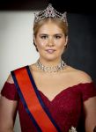 Amsterdam, 17 Juni 2026 Keizer Naruhito, keizerin Masako van Japan, Koning Willem Alexander Koningin Maxima Prinses Amalia en Prinses Ariane tijdens het staatsbanket in het Koninklijk Paleis Amsterdam. 

Naruhito brengt een driedaags staatsbezoek aan Nederland.

