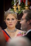 Amsterdam, 17 Juni 2026 Keizer Naruhito, keizerin Masako van Japan, Koning Willem Alexander Koningin Maxima Prinses Amalia en Prinses Ariane tijdens het staatsbanket in het Koninklijk Paleis Amsterdam. 

Naruhito brengt een driedaags staatsbezoek aan Nederland.

